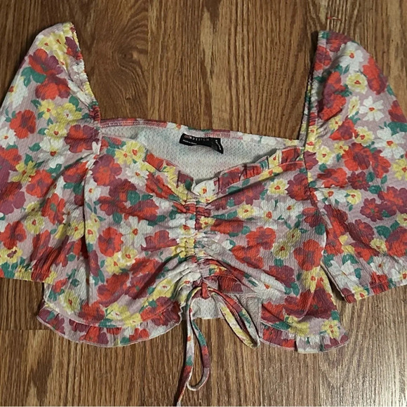 ASOS Design floral crop top - Picture 1 of 3